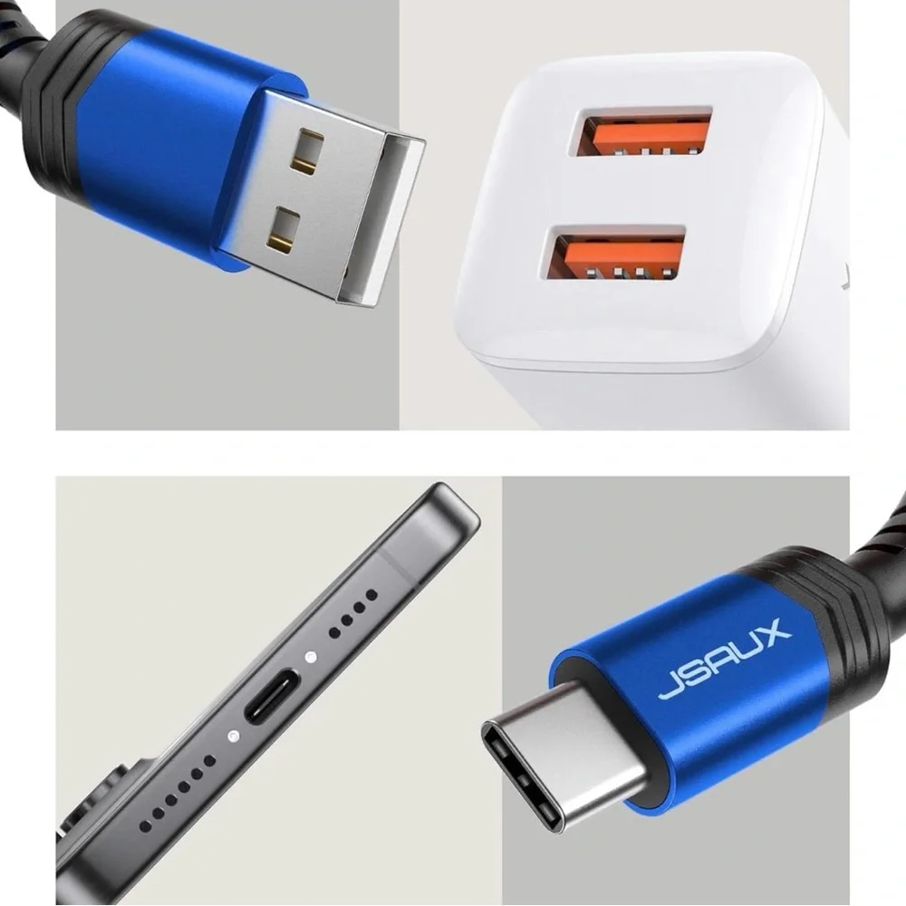 Blue USB-C Cable 2-Pack